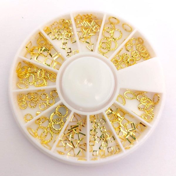Carusela decor metal aur galben