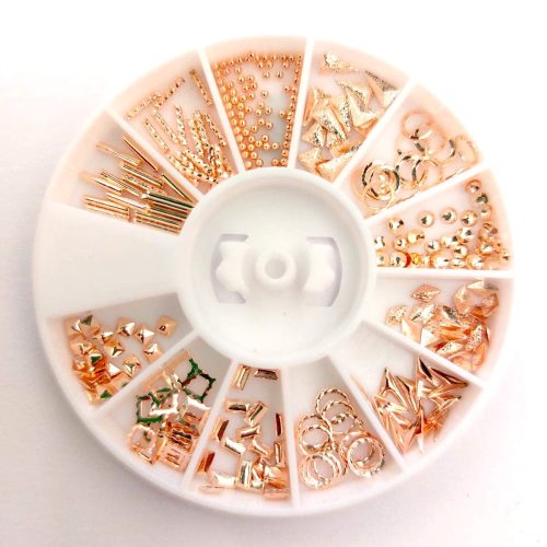 Carusela decor metal aur roz