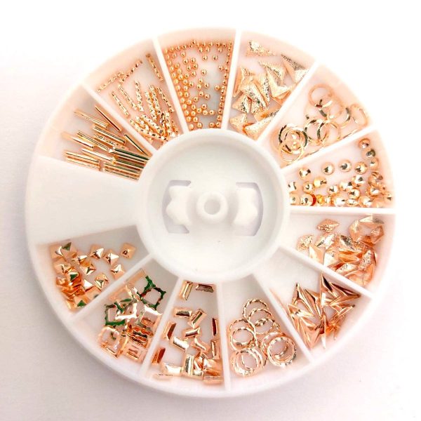 Carusela decor metal aur roz