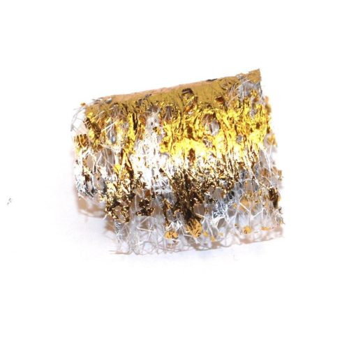 Ţesătură argint cu inserţii metalice aurii (nr.5)